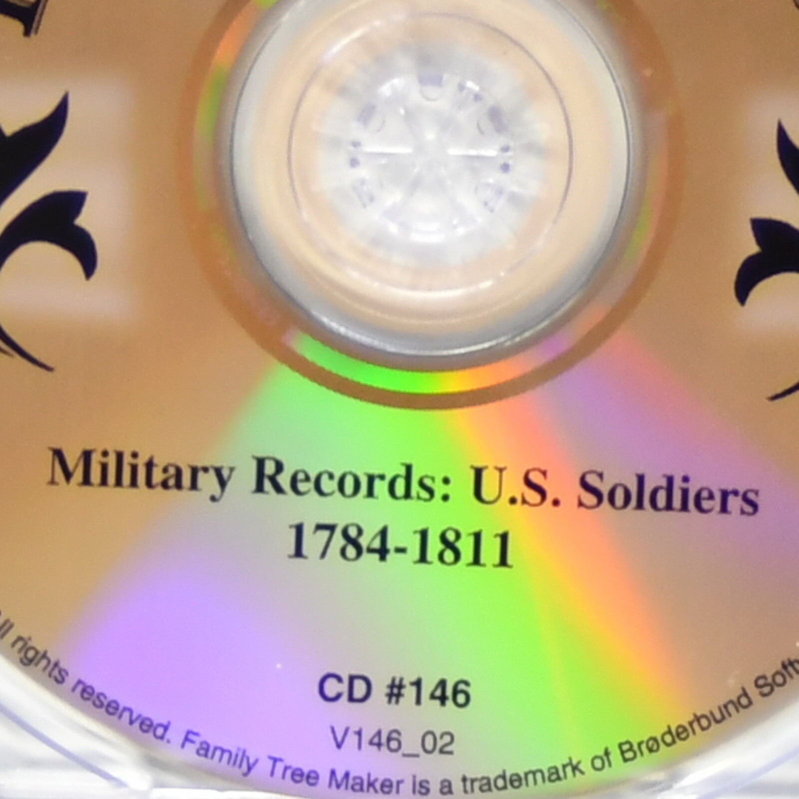 Broderbund Family Tree Maker Data CD # 146 US Soldiers 1784-1811