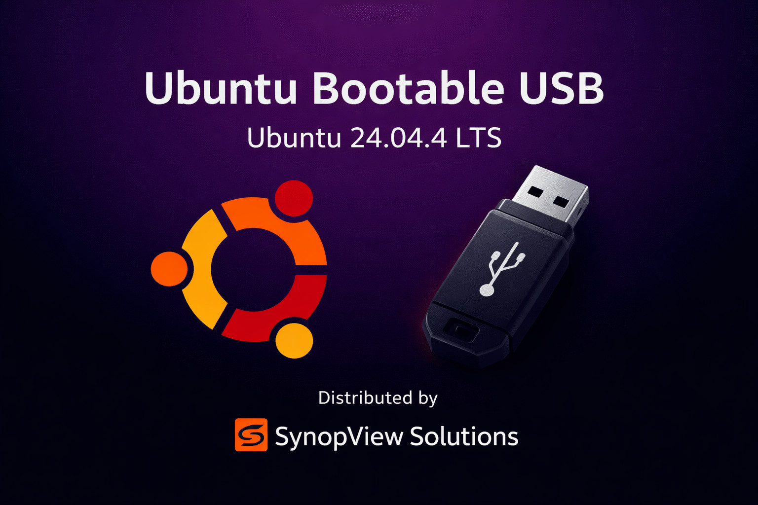 Ubuntu Desktop 24.04.4 LTS 2026 – Bootable USB Flash Drive – 64-bit Secure OS