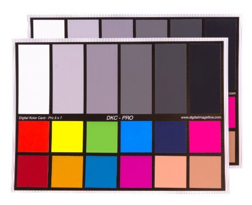 DGK Color Tools DKC-Pro 5″ x 7″ Set of 2 White Balance and Color Calibration …
