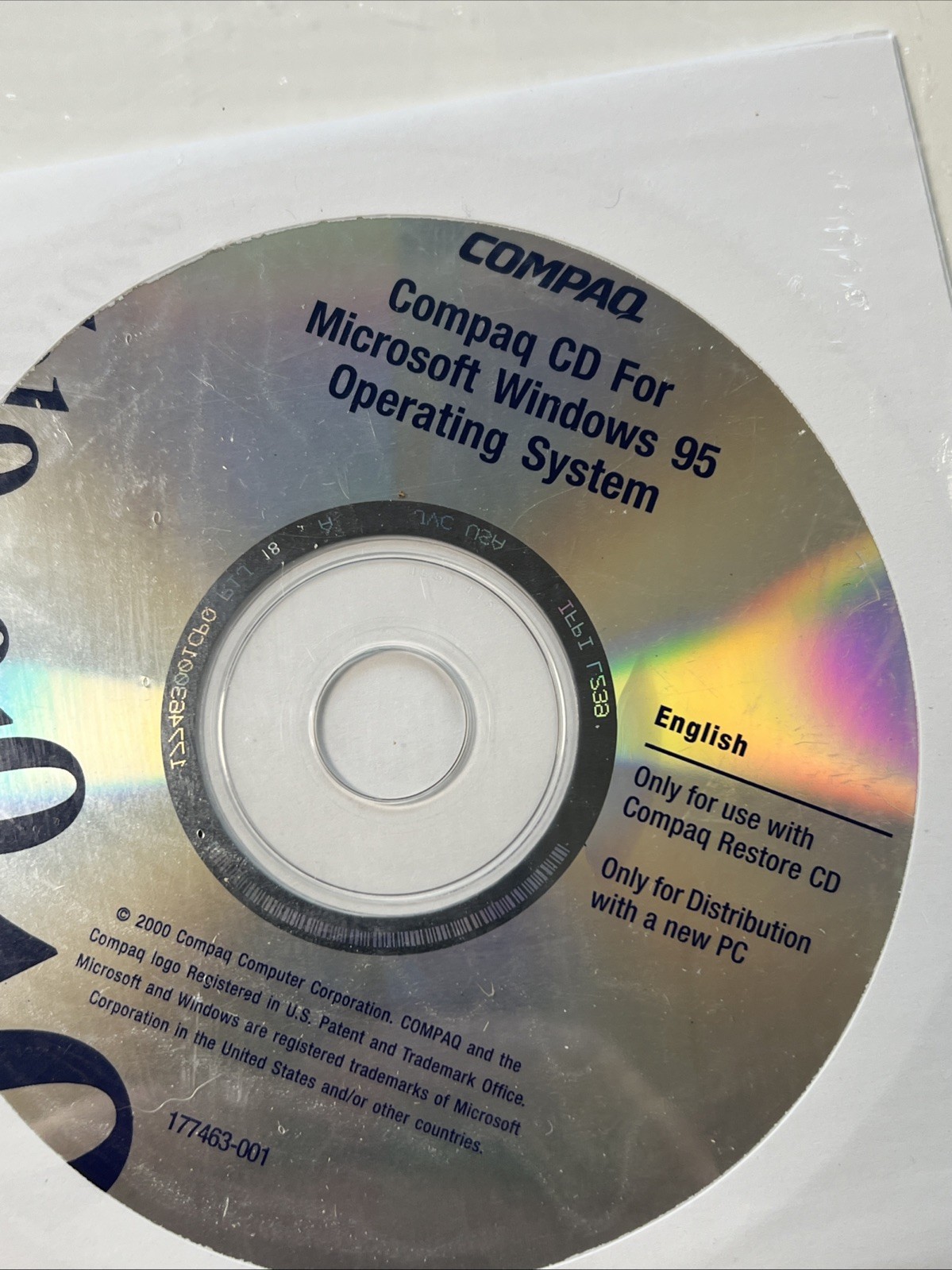 Microsoft Windows 95 for Distribution Compaq PC – NEW SEALED