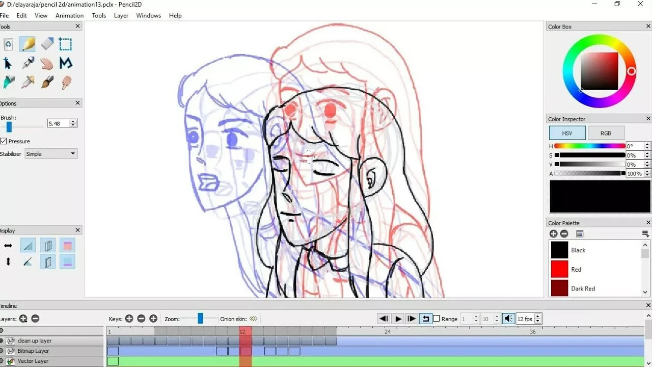 Pencil 2D Animation Studio Software Raster & Vector Workflow Graphics WINDOWS cd
