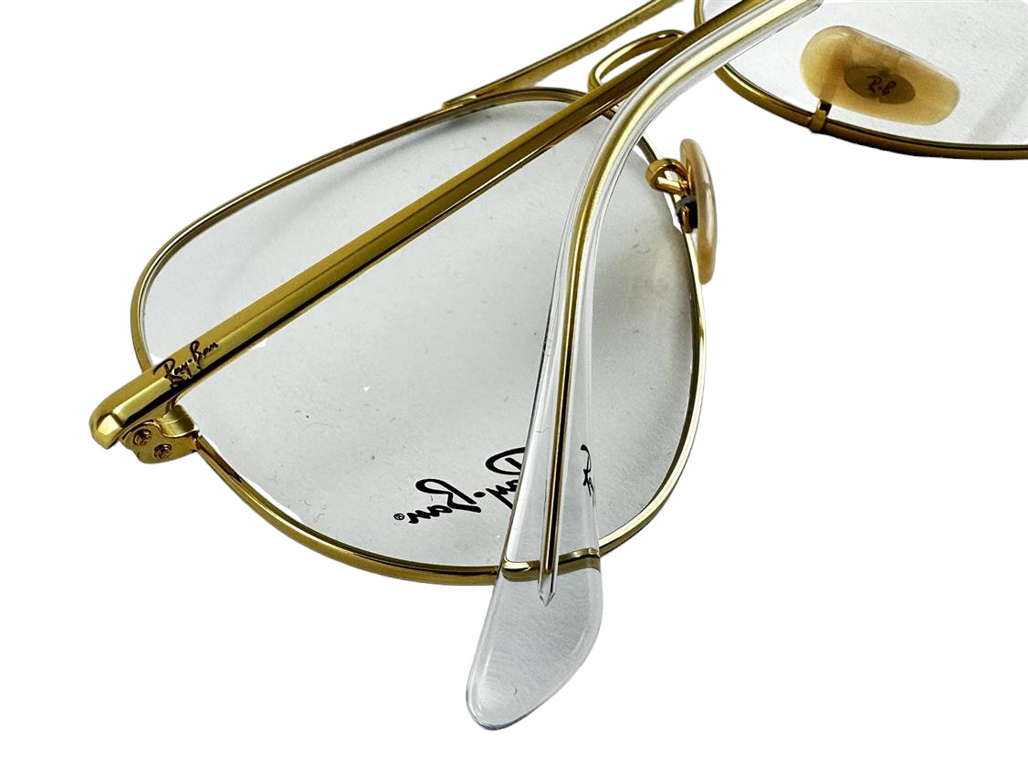 Ray Ban NEW Aviator Matte Black Fashion Frames Gold 58-14-140 Eyeglasses RX6489