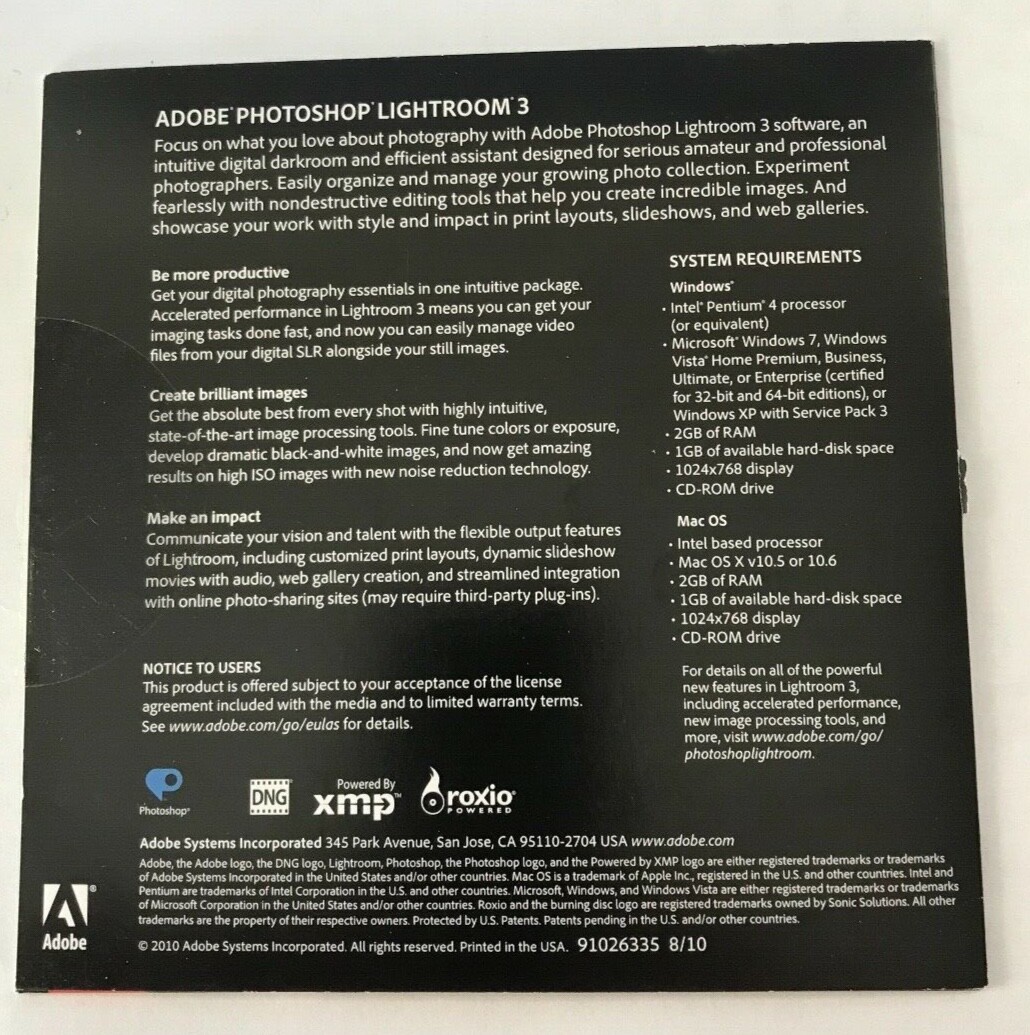 Adobe Photoshop Lightroom 3 30 Day Trial
