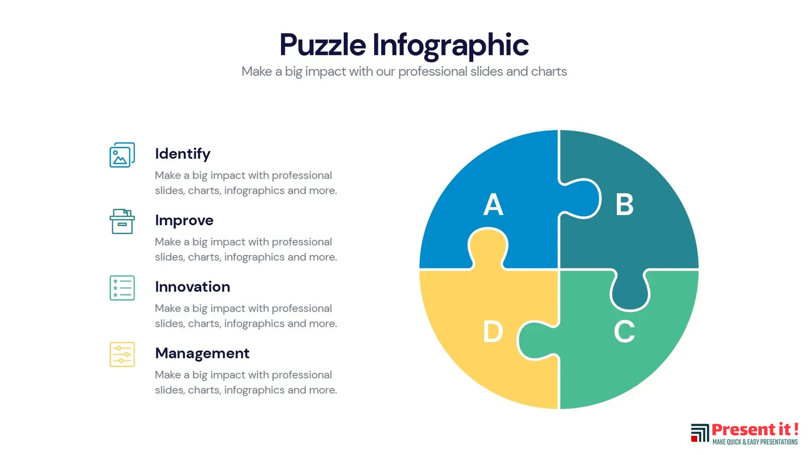 Puzzle Infographic Templates & Slides