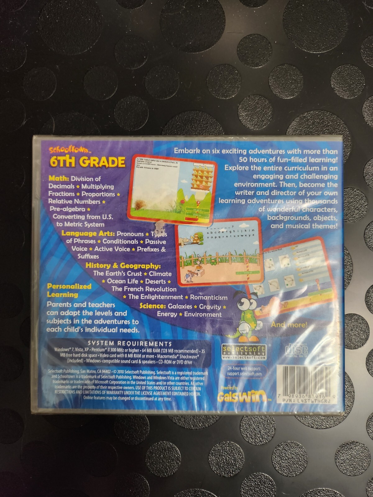 Schooltown 6th Grade Math Science History Language Arts Multi-language NEW