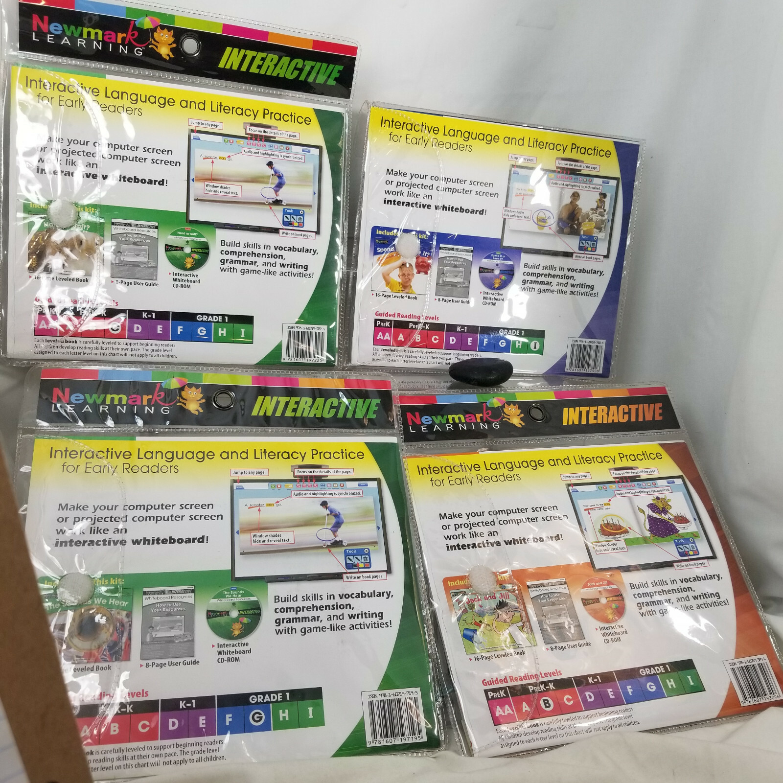 White Board Resources 4 CD Rom Guided Reading pre K to 1st Lessons HOME SCHOOL