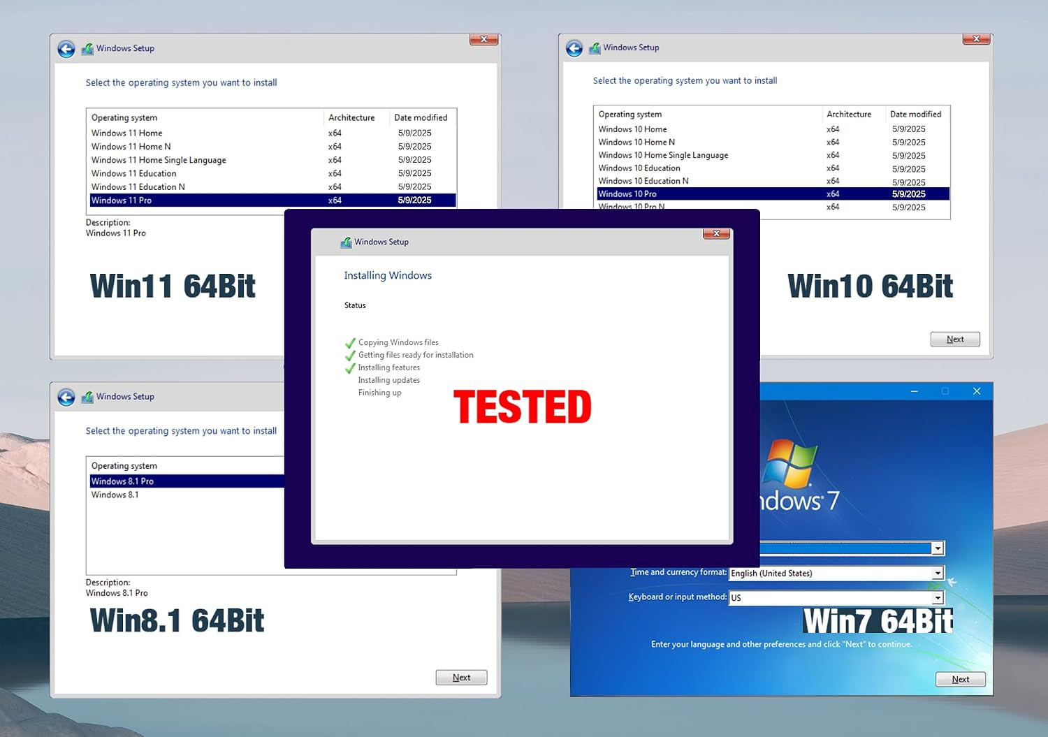 64GB – Bootable USB Driver 3.2 for Windows 11/10/8.1/7/, WinPE,Password Reset, W