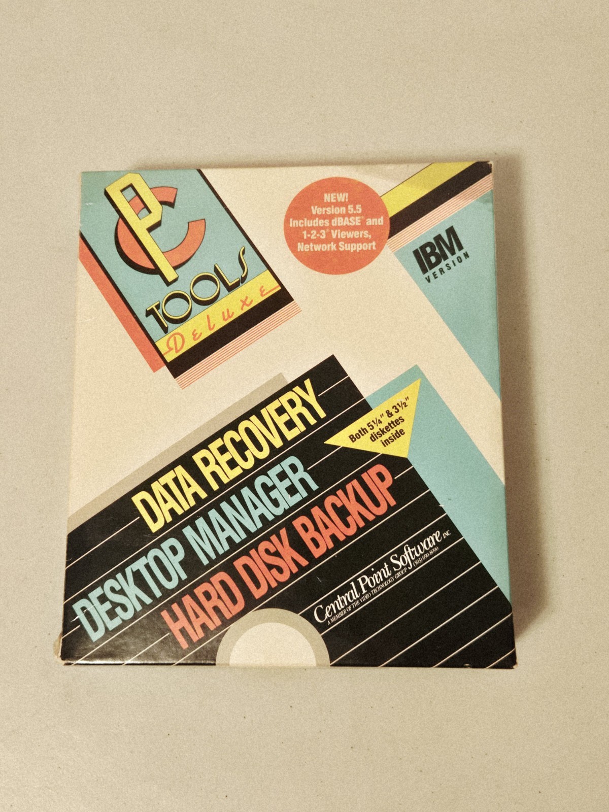 1989 Central Point PC Tools Deluxe Version 5.5 dBase, 123 Viewers, w/5¼” & 3½”
