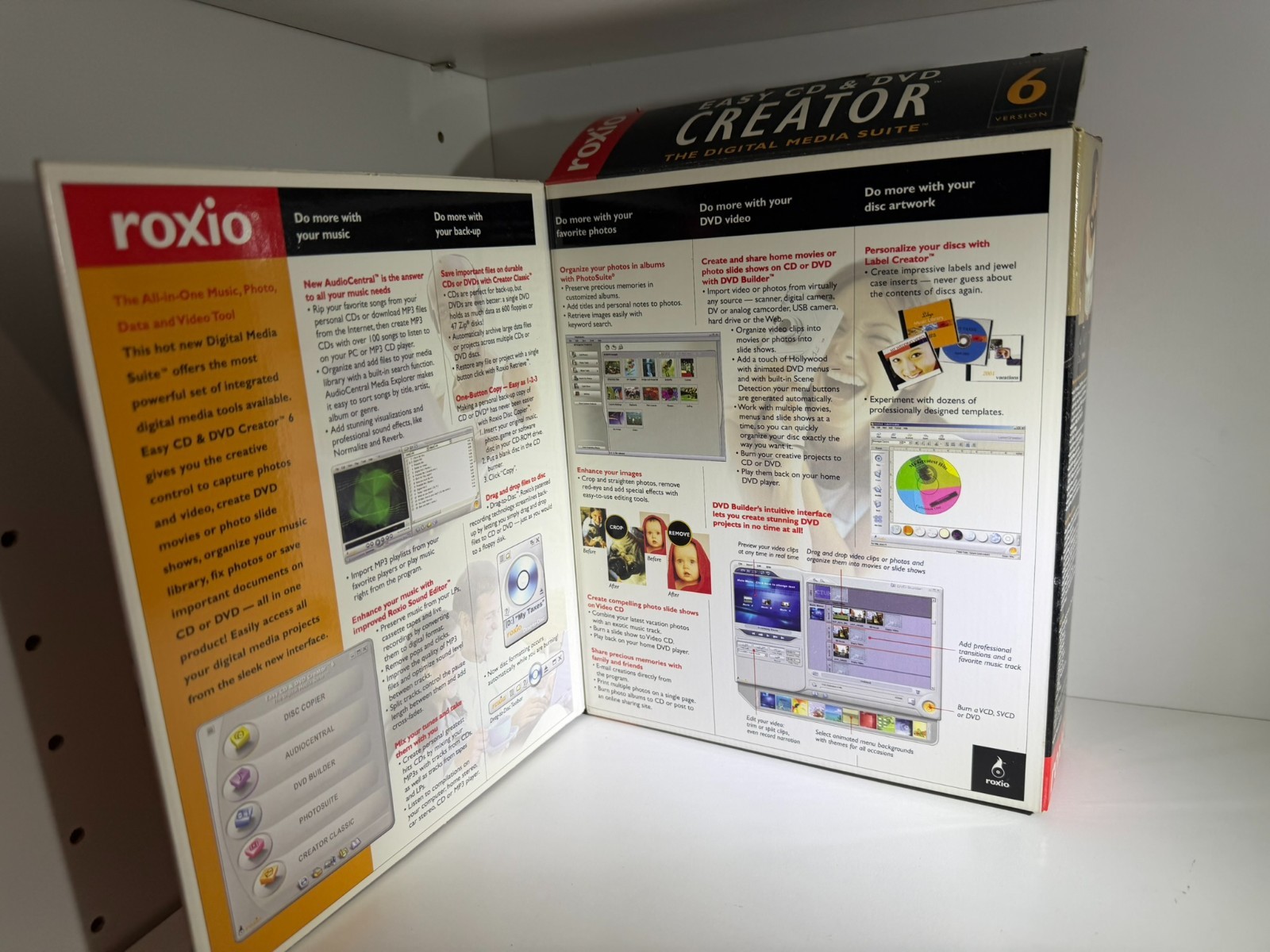 Roxio Easy CD & DVD Creator 6 Platinum Edition – Digital Media Suite Windows