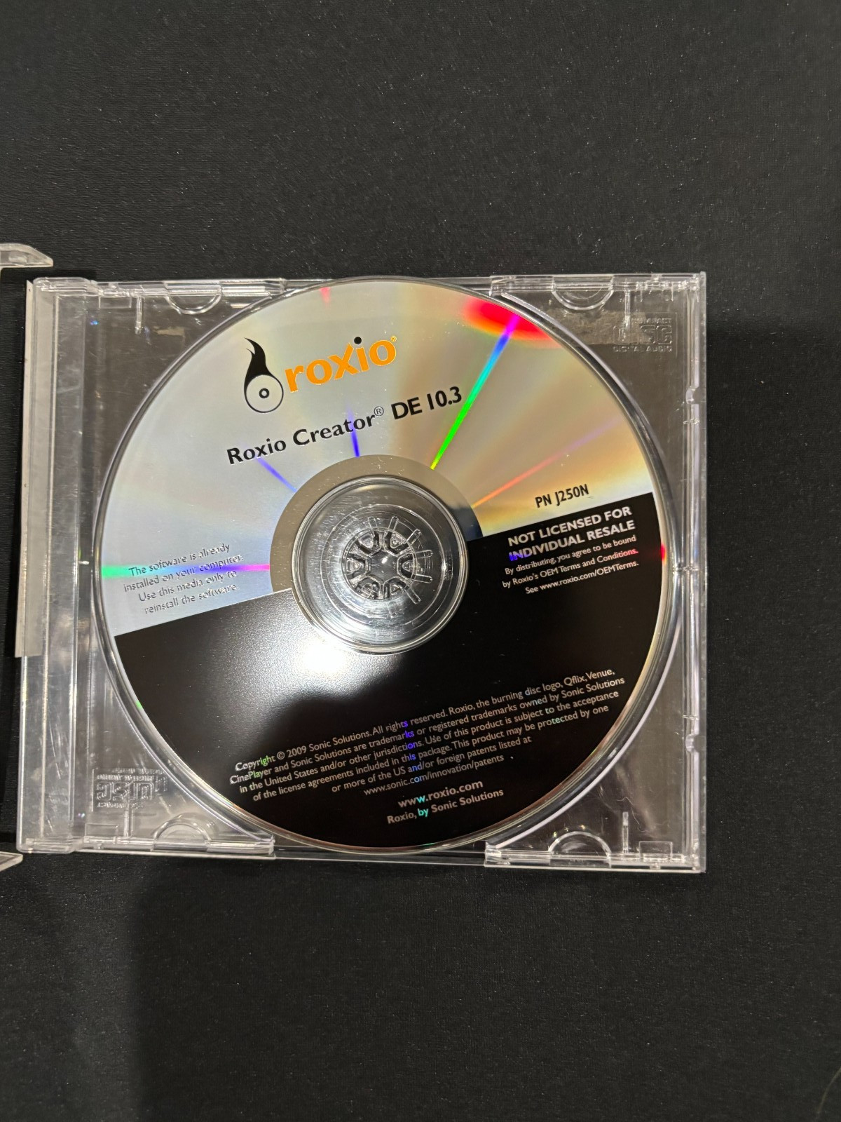 Roxio Creator DE 10.3 DVD for Windows 7 or Older Windows