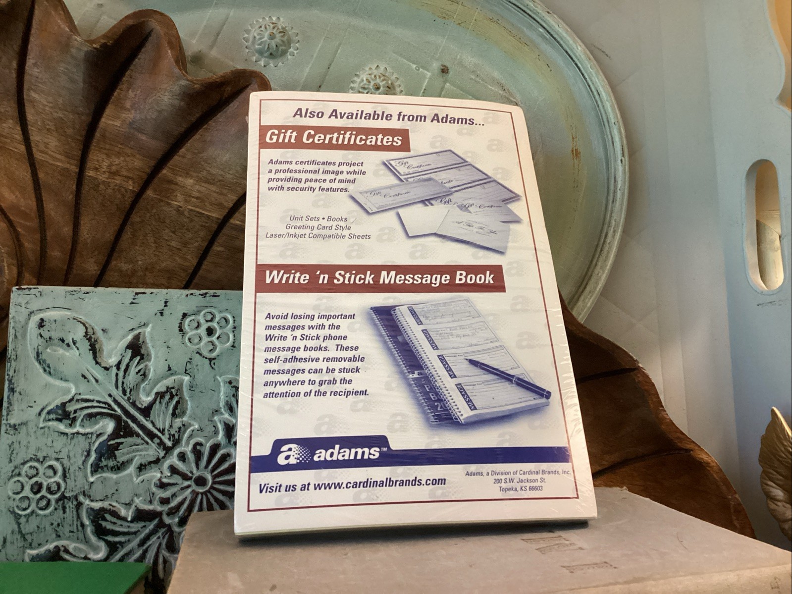 Adams All-Purpose Statement Book, 2-Part with Carbon, 5.56 x 8.44 Inches, White/
