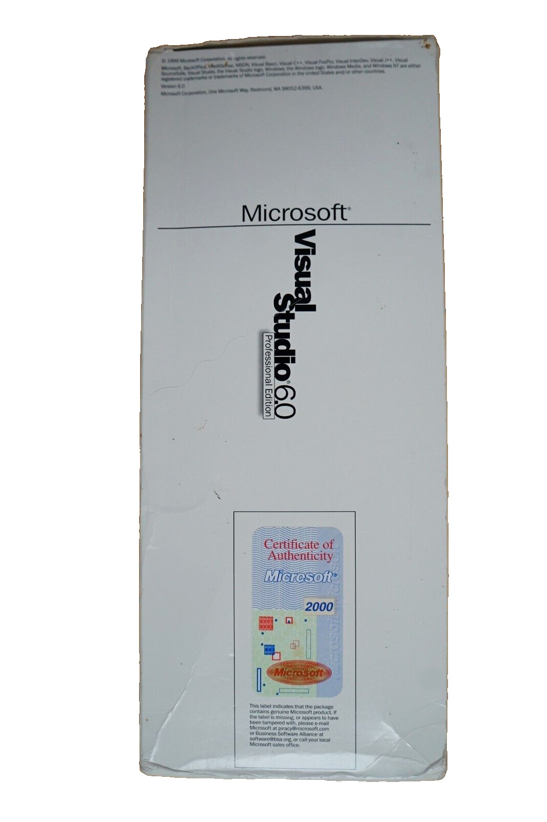 NEW Microsoft Visual Studio Professional 6.0 PRO 6 Basic C Foxpro 659-00390 Full