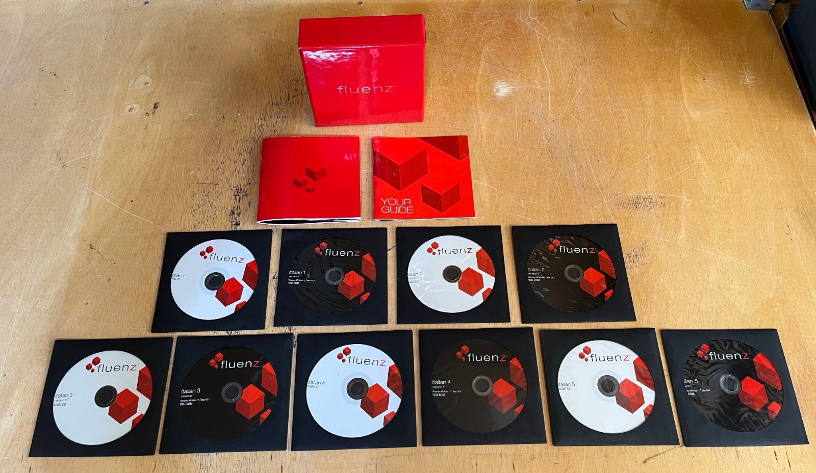 FLUENZ Language Learning Software ITALIAN 1-5 * 5 DVD ROM + 5 Audio CD Complete