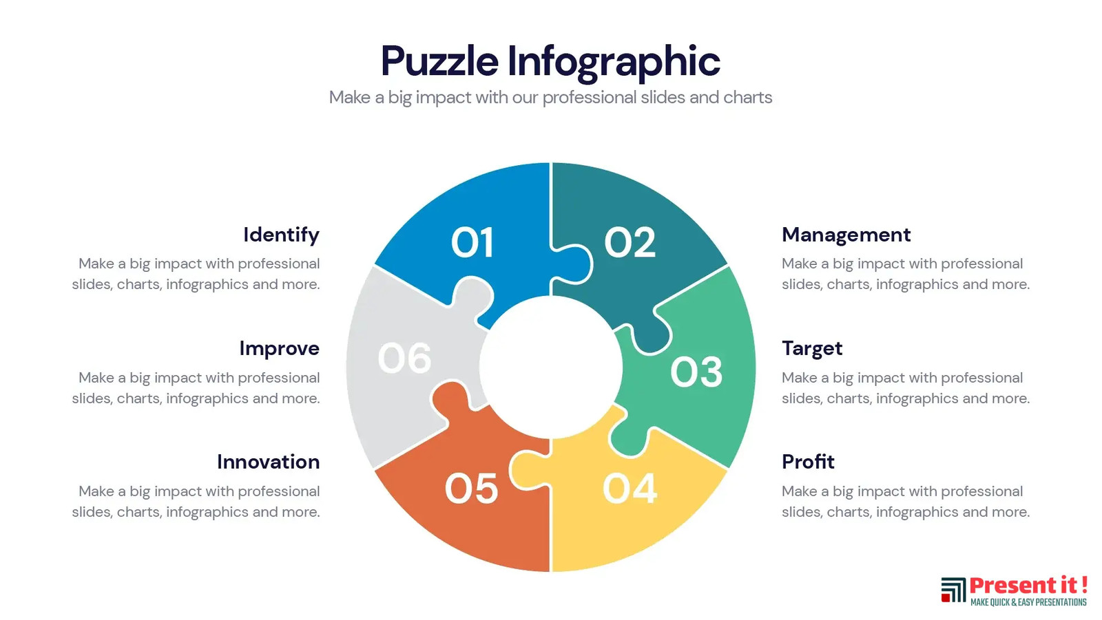 Puzzle Infographic Templates & Slides