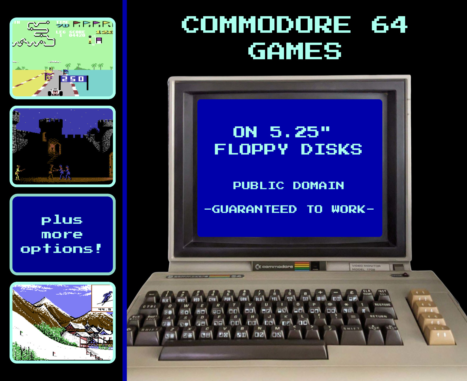 🕹️ Commodore 64 Games on Floppy Disks: Public Domain Retro Software 🕹️