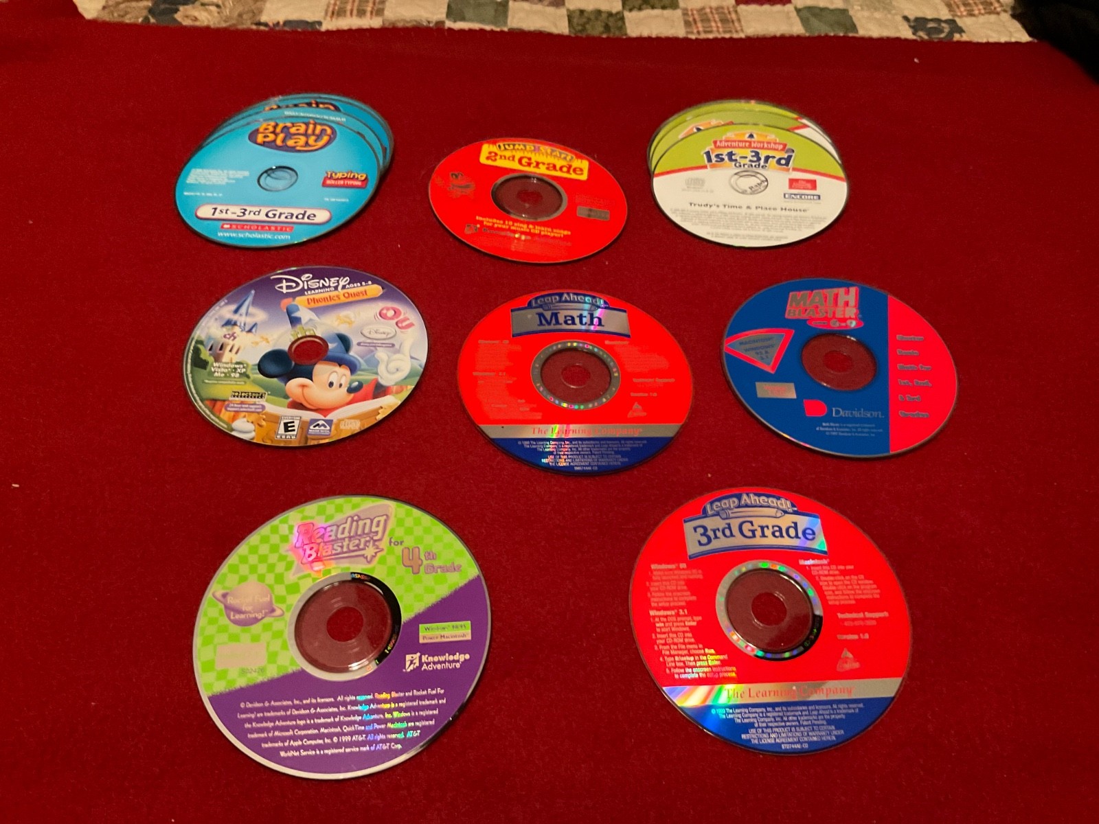 Kids Learning, Knowledge, Educational PC CD’s, Lot of 14 Early Teaching or Home