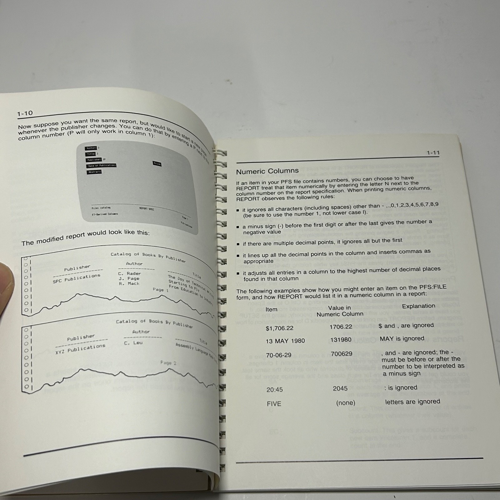 PFS: Report PC IBM DOS Software & Manual 1982 5.25″ Floppy Disks