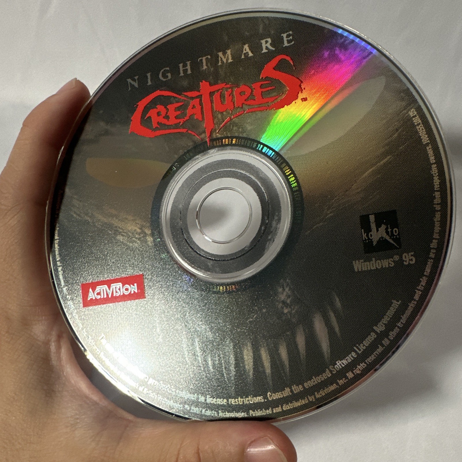 Activision Nightmare Creatures PC Game CD-ROM for Windows 95