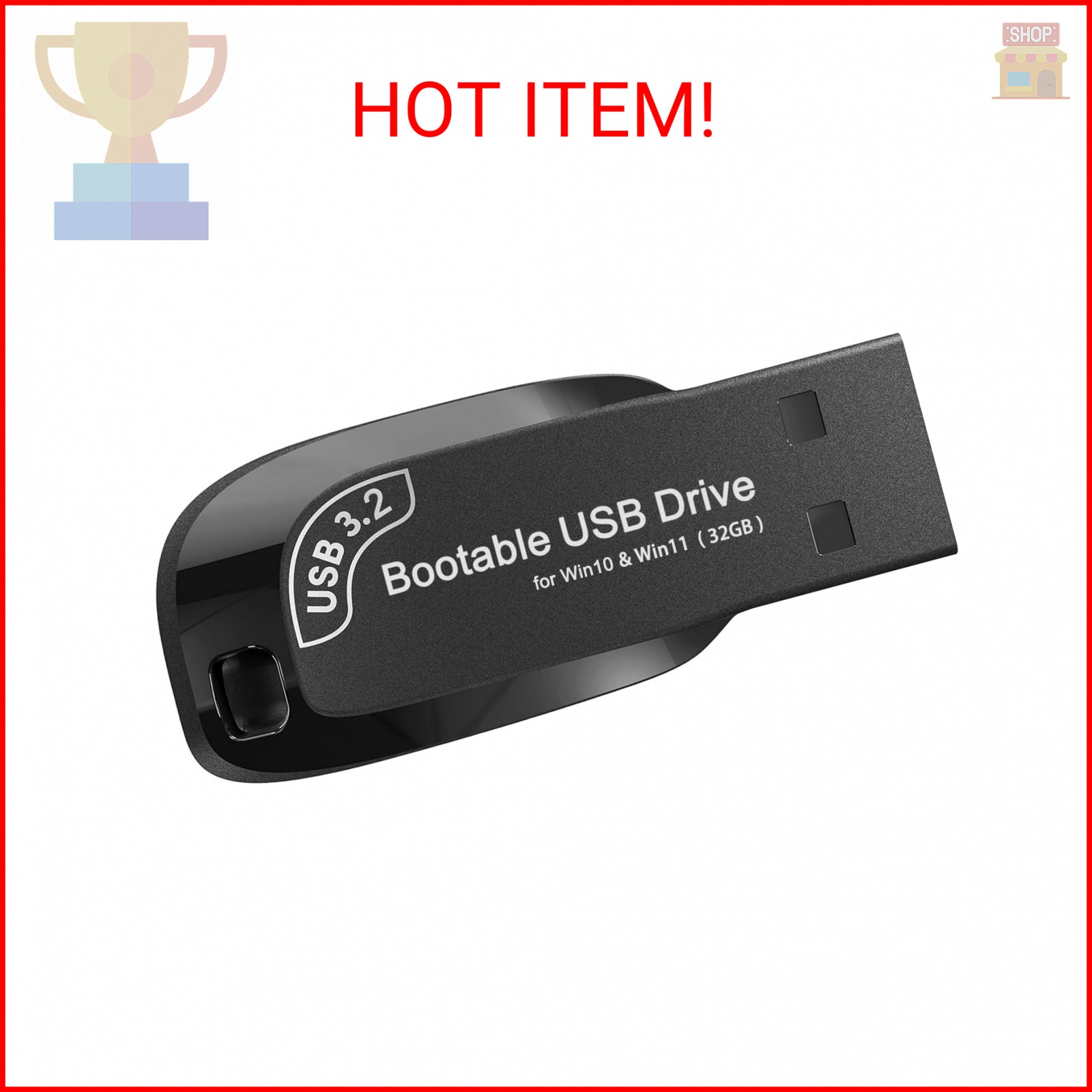 32GB – Bootable USB Driver 3.2 for Windows 11 & 10, Password Reset, Network Driv