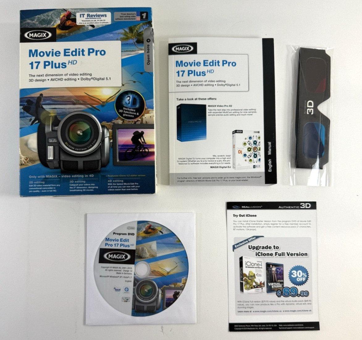 Magix 2010 Movie Edit Pro 17 Plus HD PC DVD Windows XP Vista 7 G2U