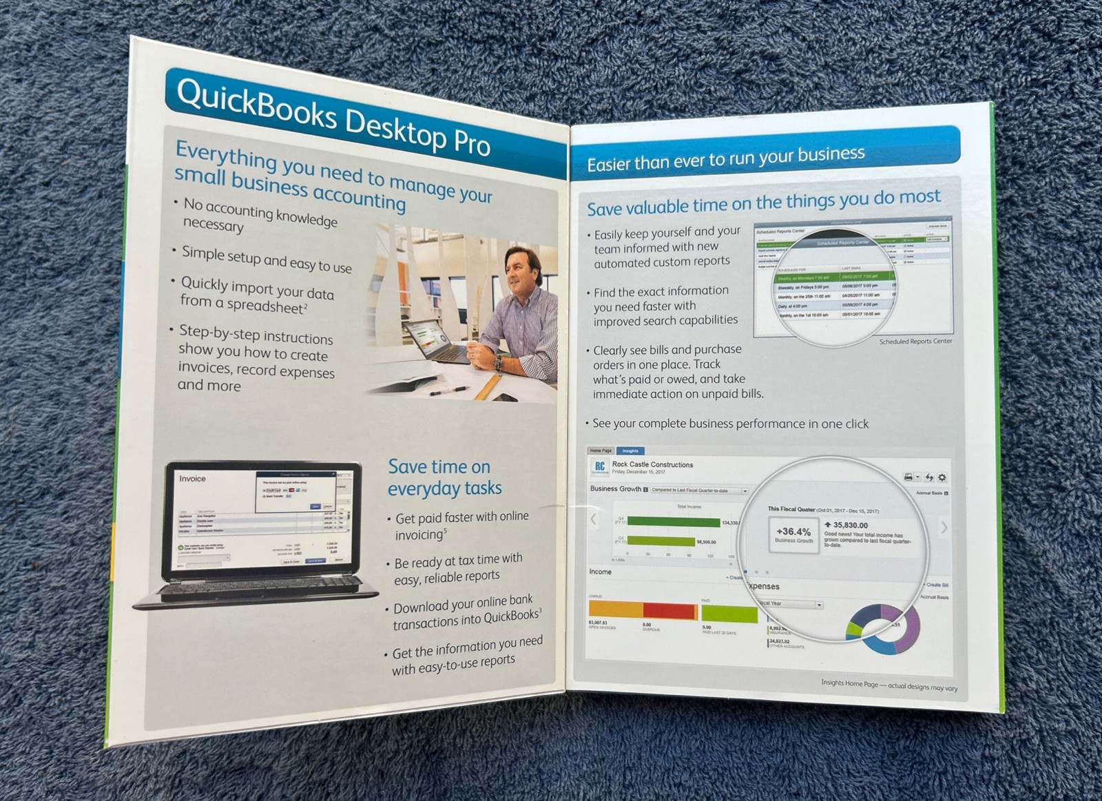 Intuit Quickbooks Desktop Pro 2017 (Windows PC) Small Business Accounting SEALED