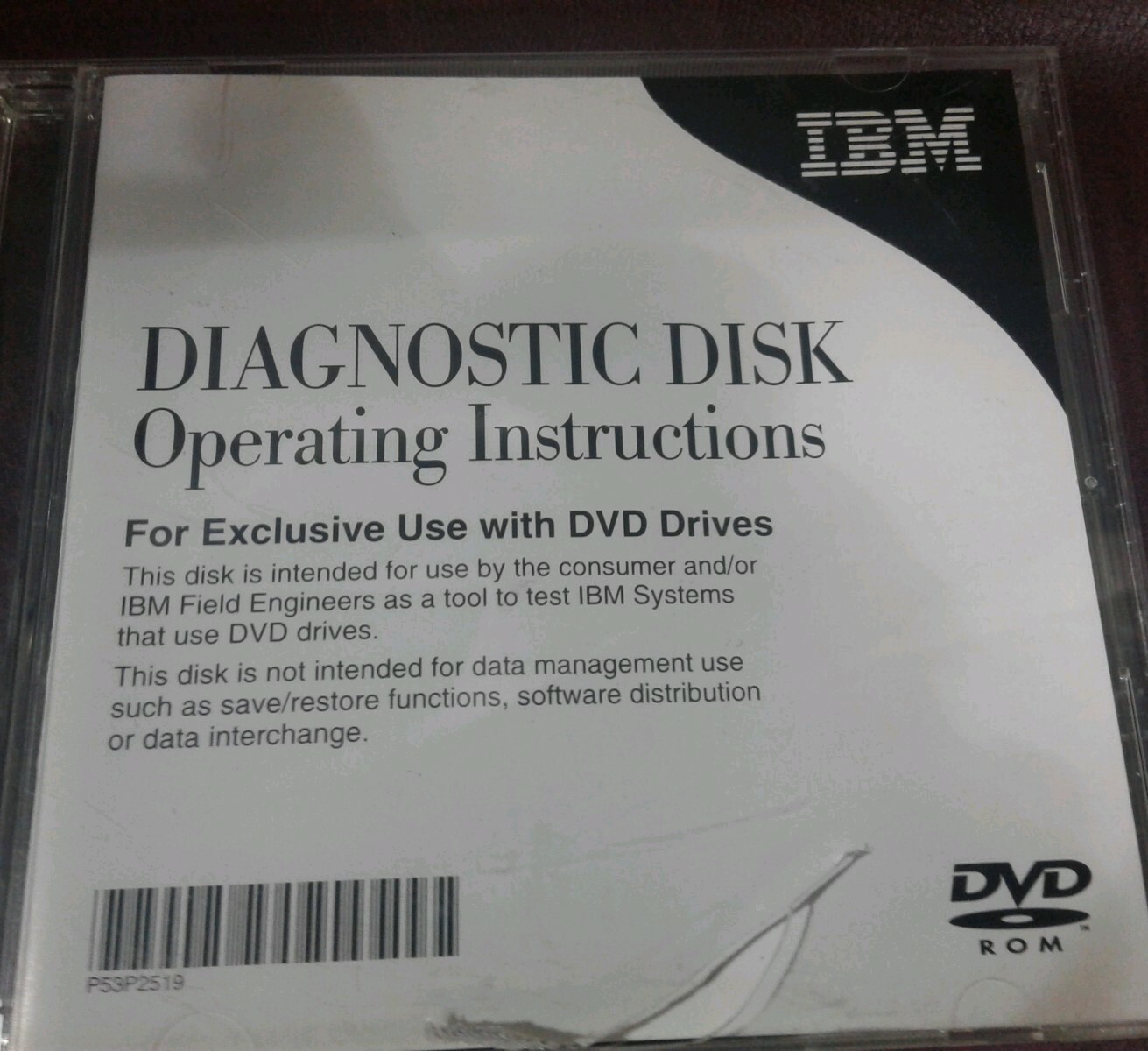 Lot of 3 IBM – 1 NEW Test Disk, 1 NEW Cleaning Cartridge, 1 USED Diagnostic Disk