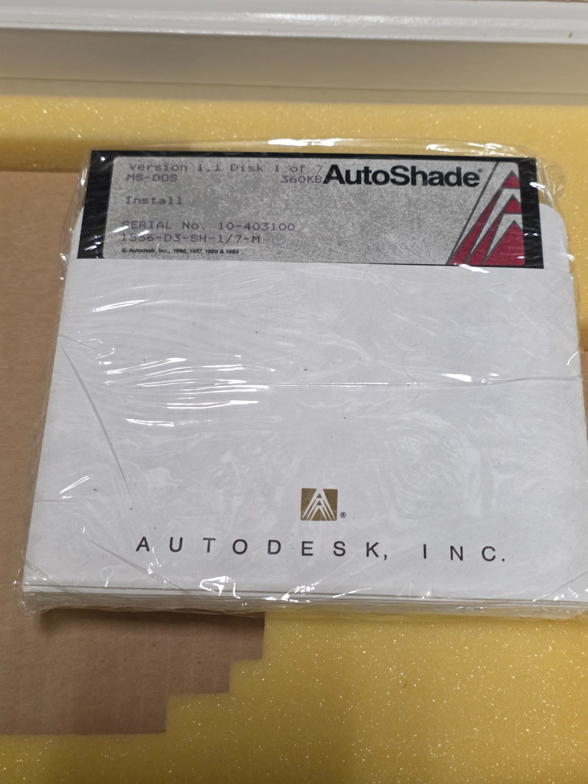 NEW! Vintage Autodesk AUTOSHADE 1.1 AUTOFLIX Pre- Renderman 3D Studio FLOPPYS