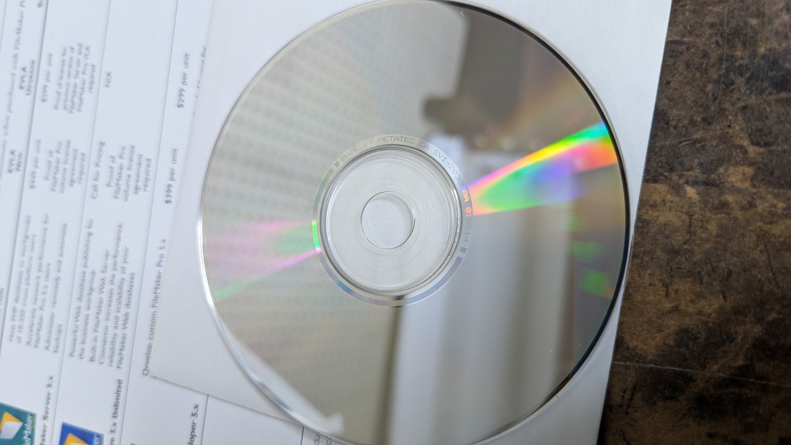 Rare – FileMaker Pro 5.5 Trial Version Spring 2001 Windows & Mac Demo Disc