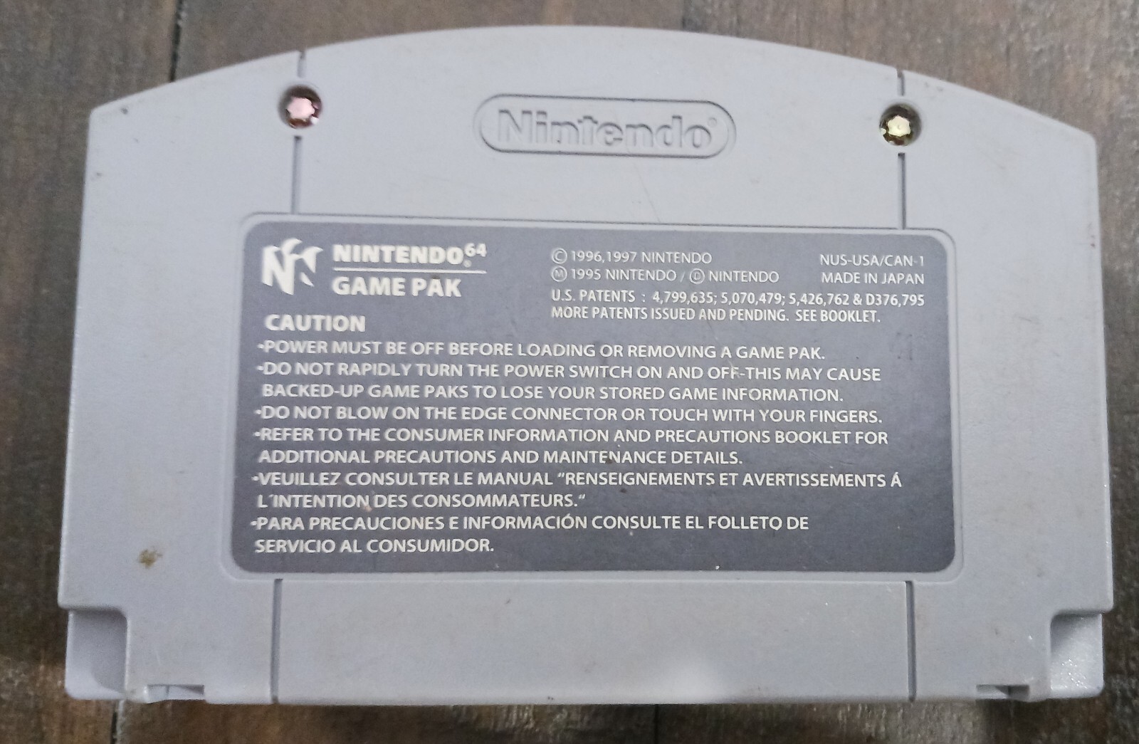 Vigilante 8 (NINTENDO 64, 1997) Game Cartridge