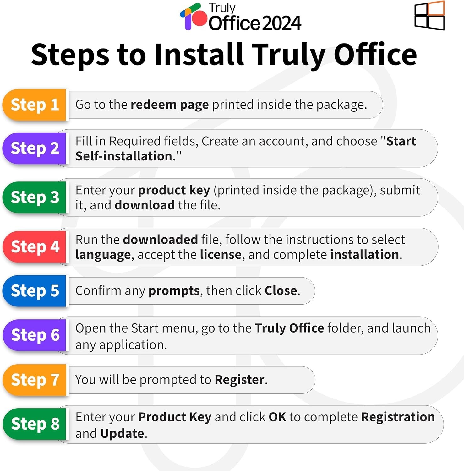 2024 Family Lifetime License for Windows | 4-in-1 Productivity Suite for 5 Users