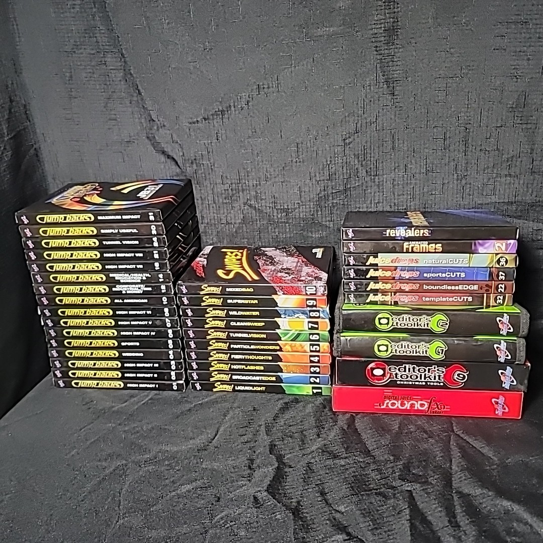 Digital Juice Lot Editor’s Toolkit 1 2 9 Sound Fx Library Jump Backs Swipes Drop