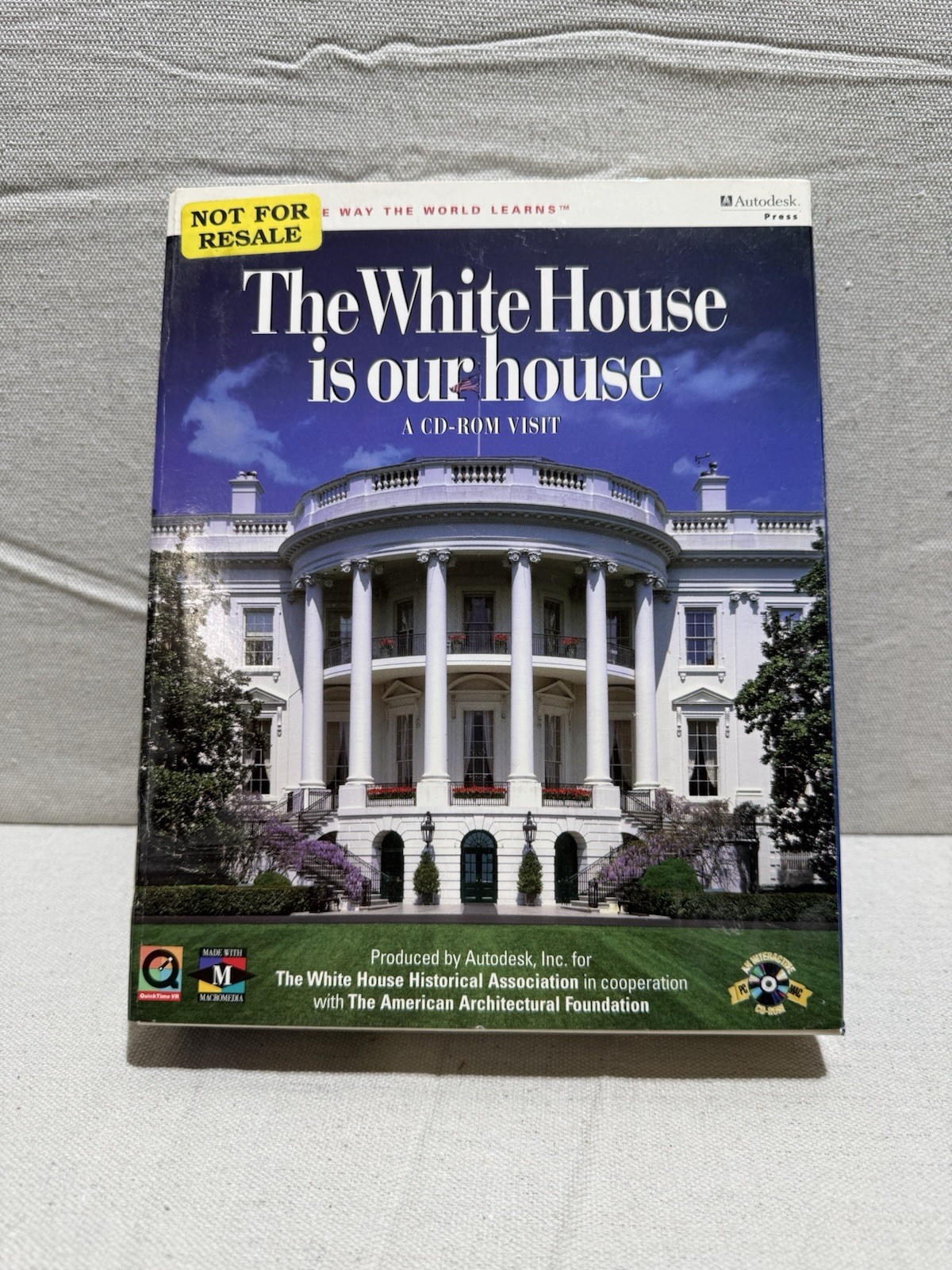 The White House Is Our House CD-ROM Vintage Autodesk Complete Big Box