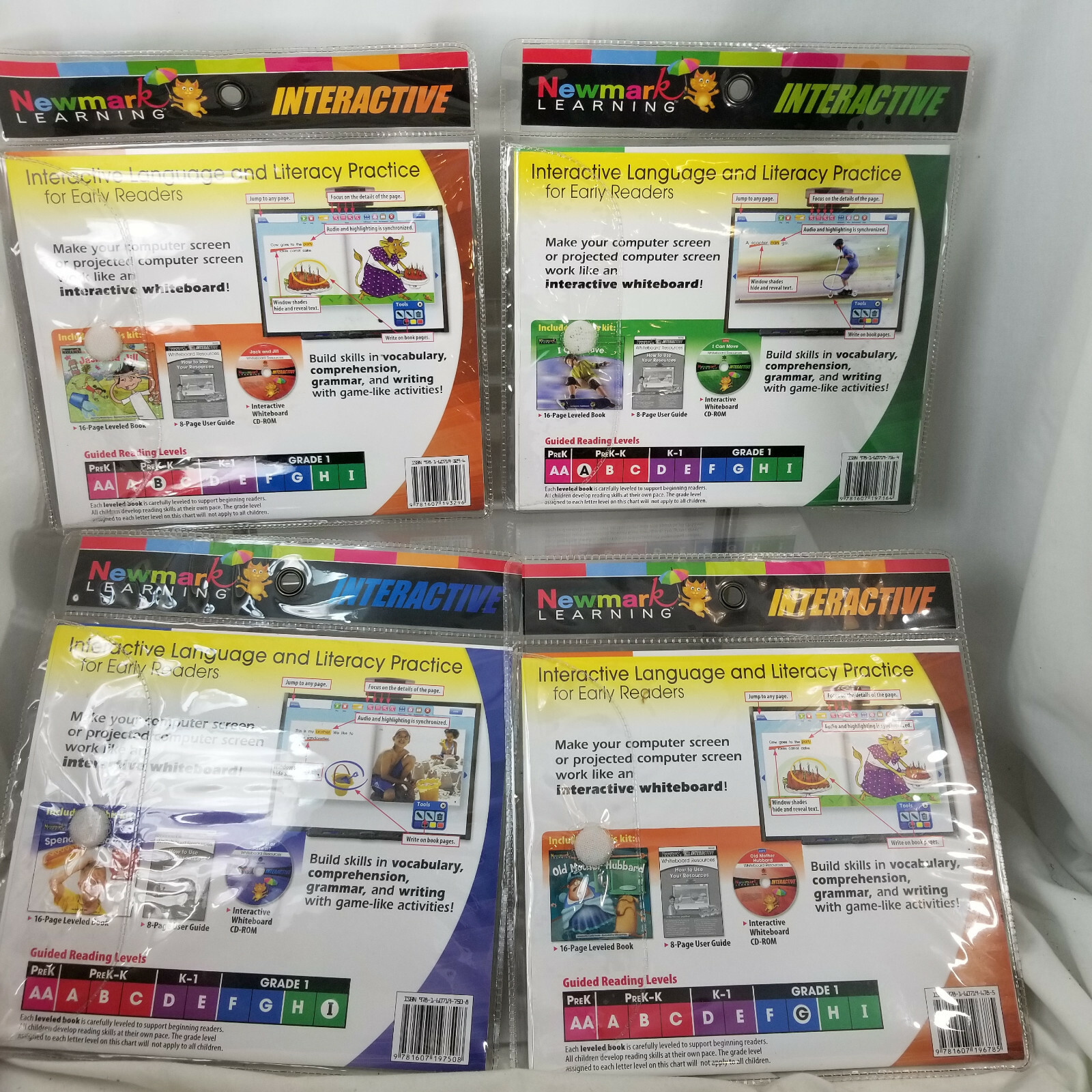 White Board Resources 4 CD Rom Guided Reading pre K to 1st Lessons HOME SCHOOL