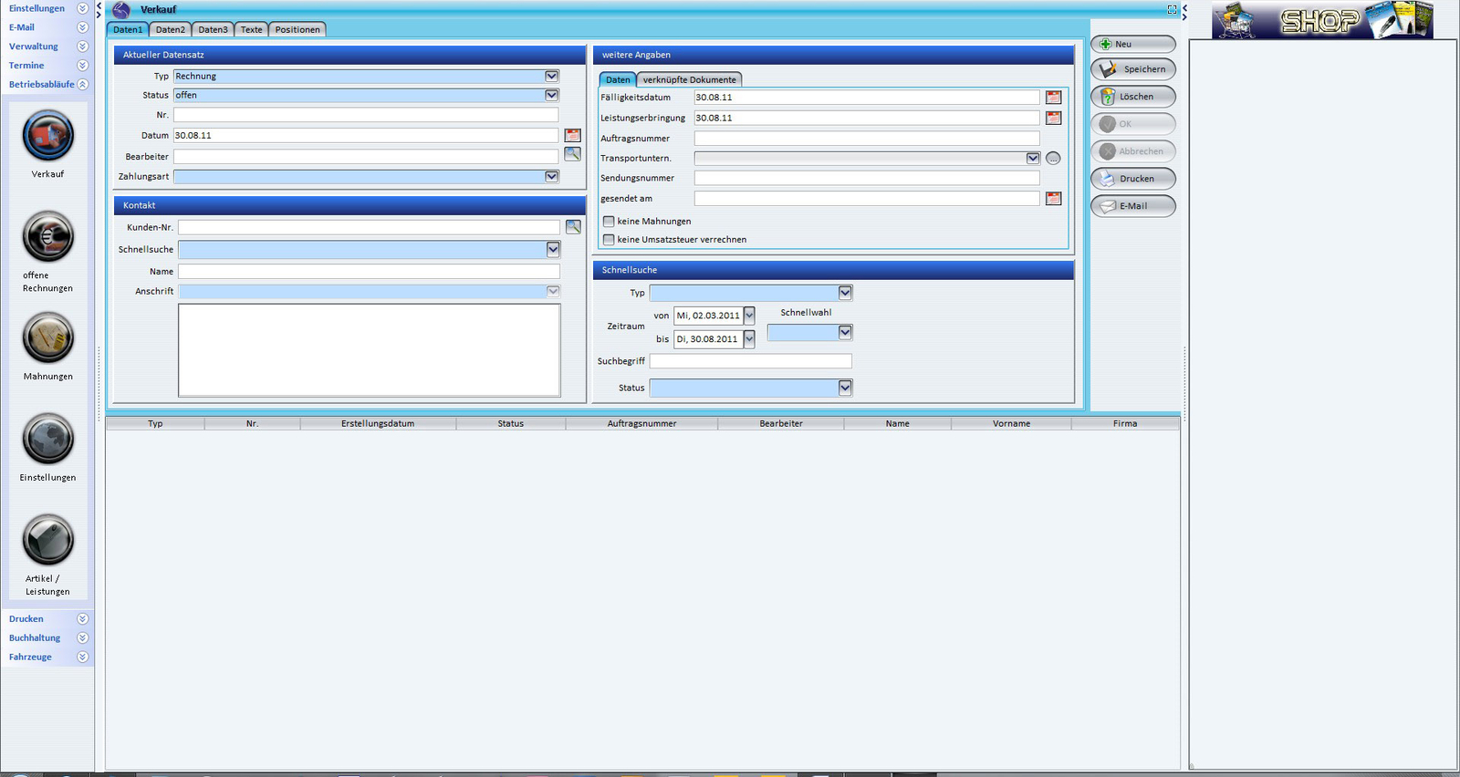 Vehicle Invoice Software, Software Workshop, Program Auto Repair Shop – Unlimited!