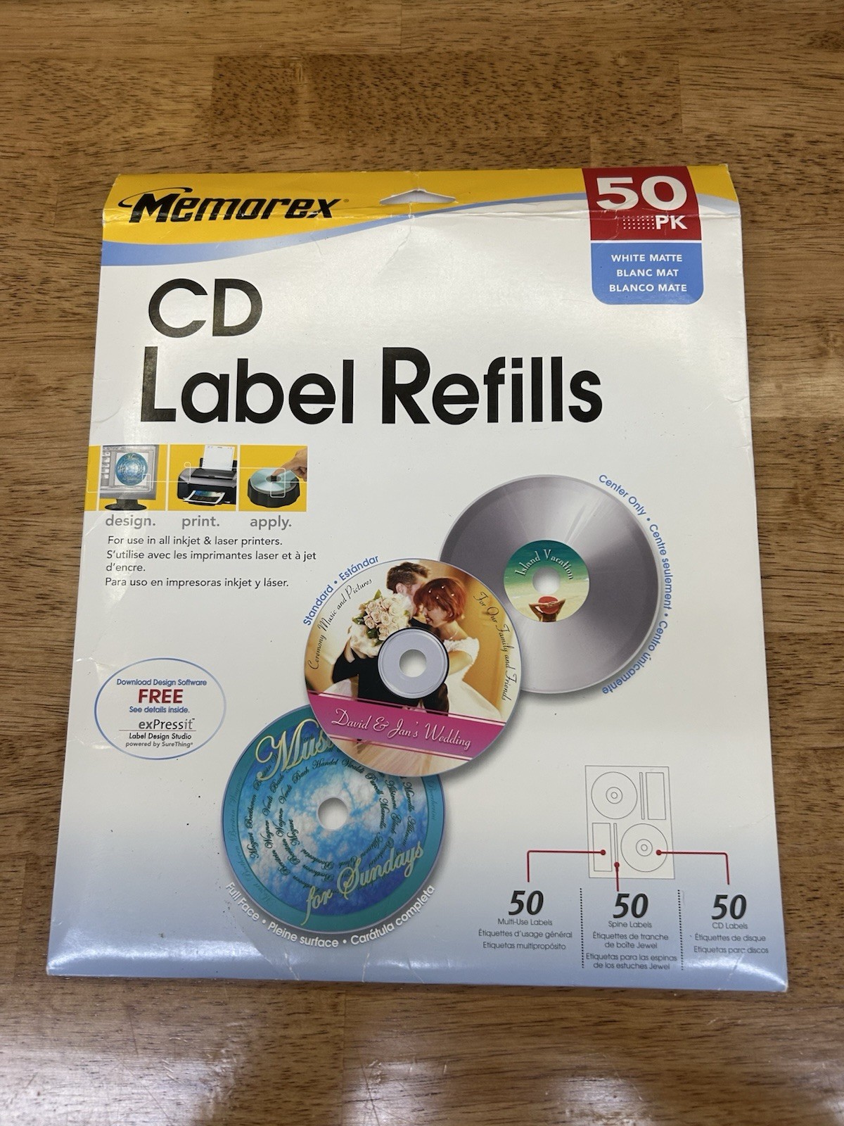 Lot Of Discs, Software And Labels For The PC For Media Such As Dvd’s & Cd’s