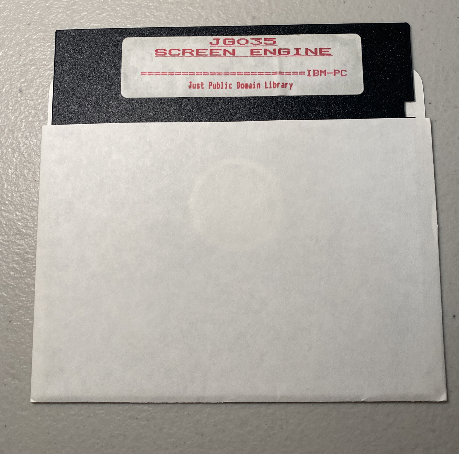 IBM-PC JG036 Screen Engine Just Public Domain Library 5.25”