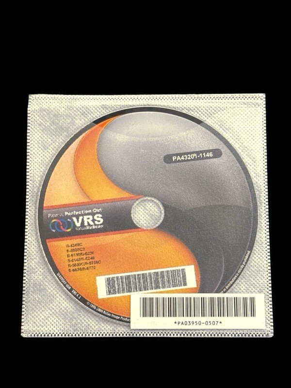 Kofax VRS Version 4.2 for Fujitsu Scanner – THE CD-ROM Installation Disc