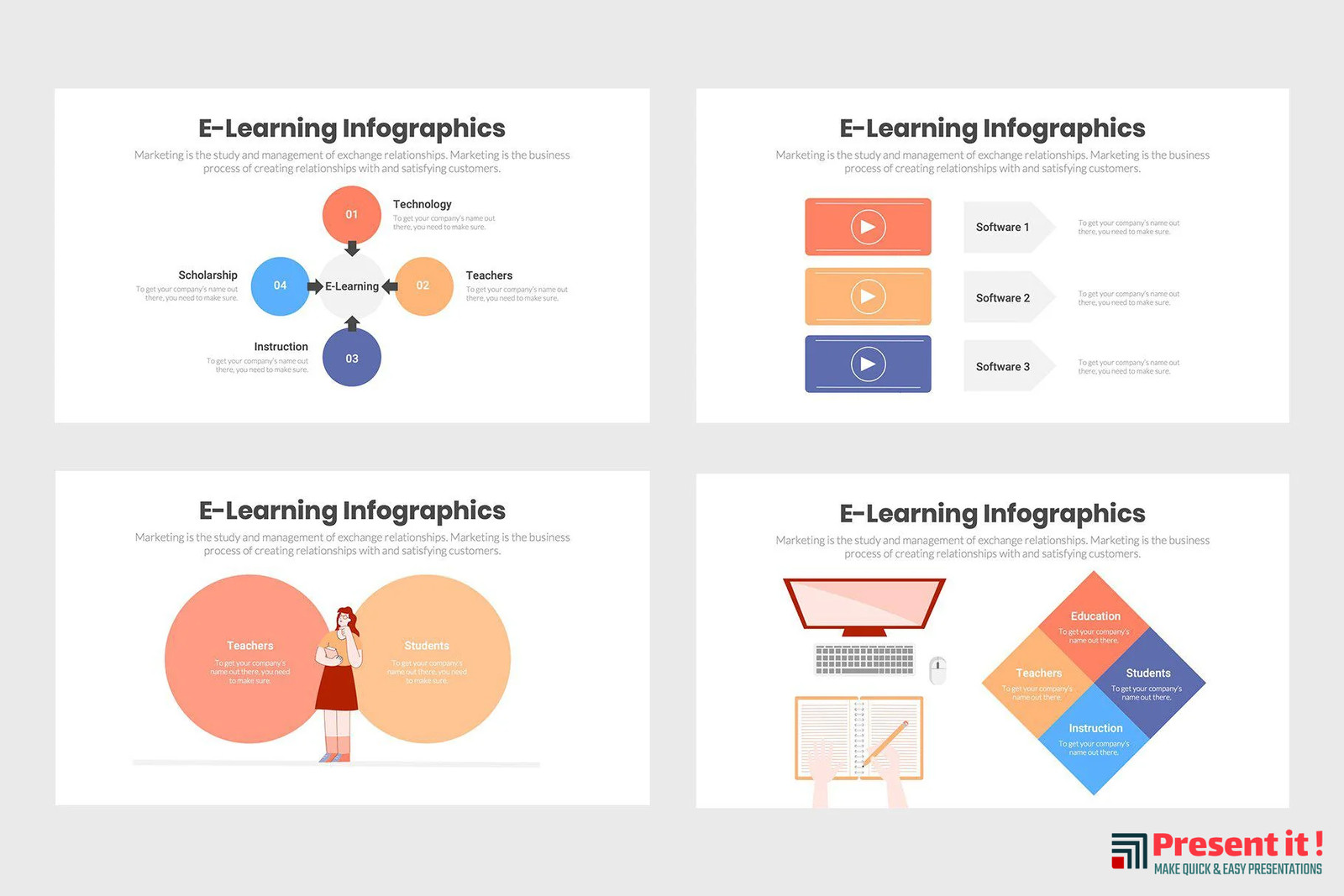 E-Learning Infographics Template