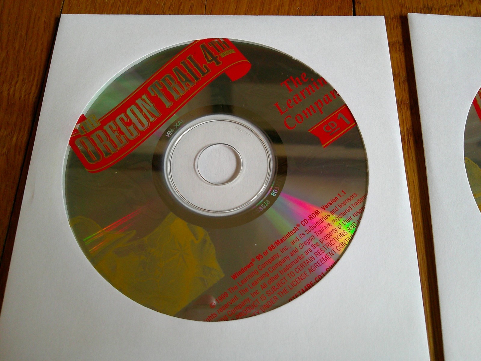 The Oregon Trail 4th Edition The Learning Company for PC – 3 CD ROM set 1999