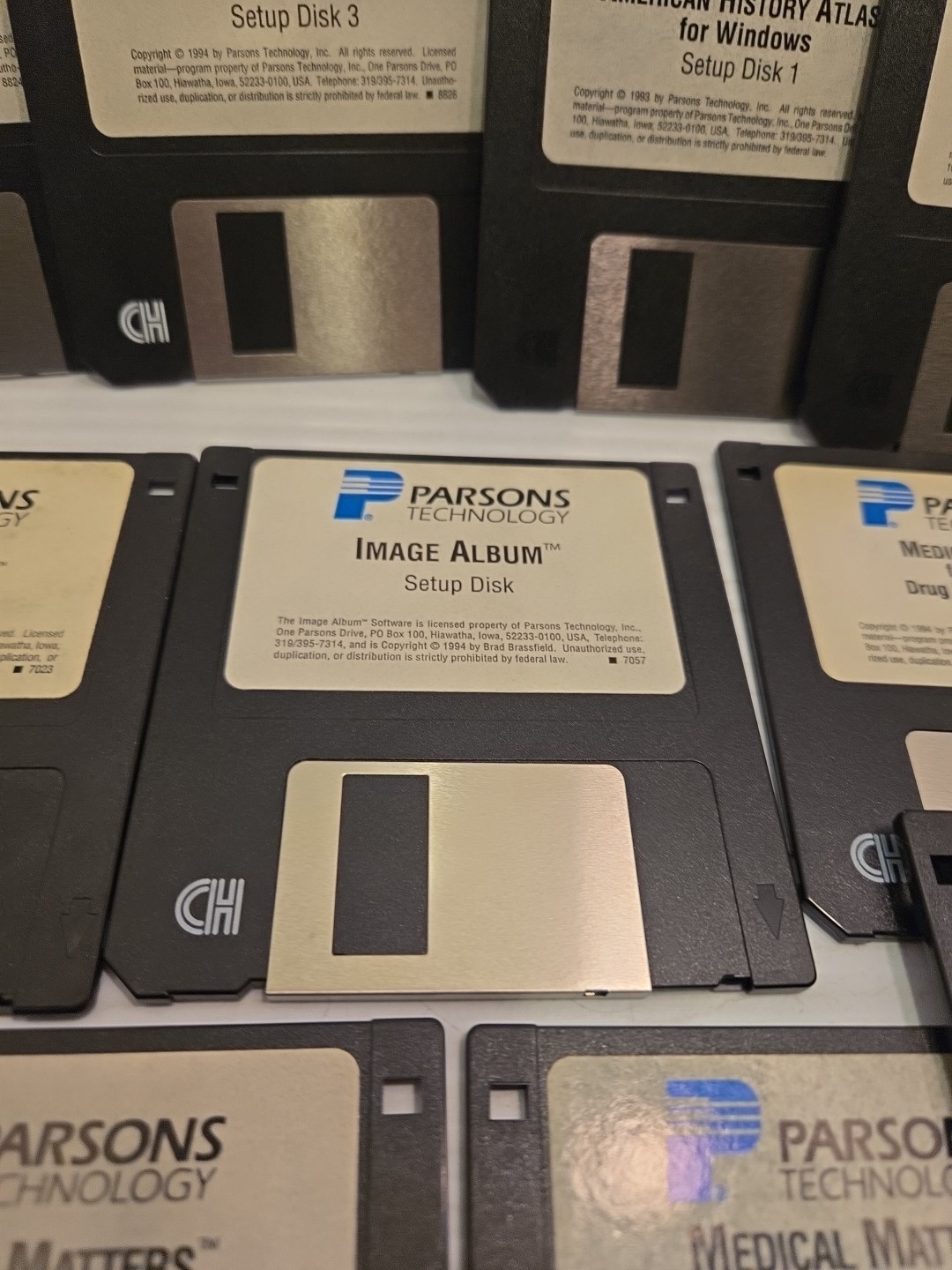 Parsons Technology Software Windows 3.5″ Floppy Medical History Legal Images