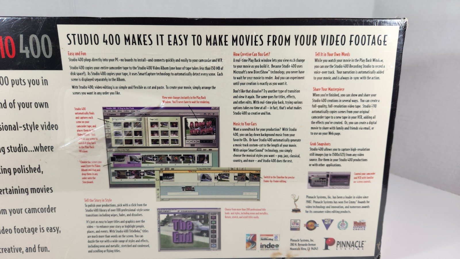 PINNACLE SYSTEMS STUDIO 400 VIDEO EDITING DEVICE NEW SEALED BOX