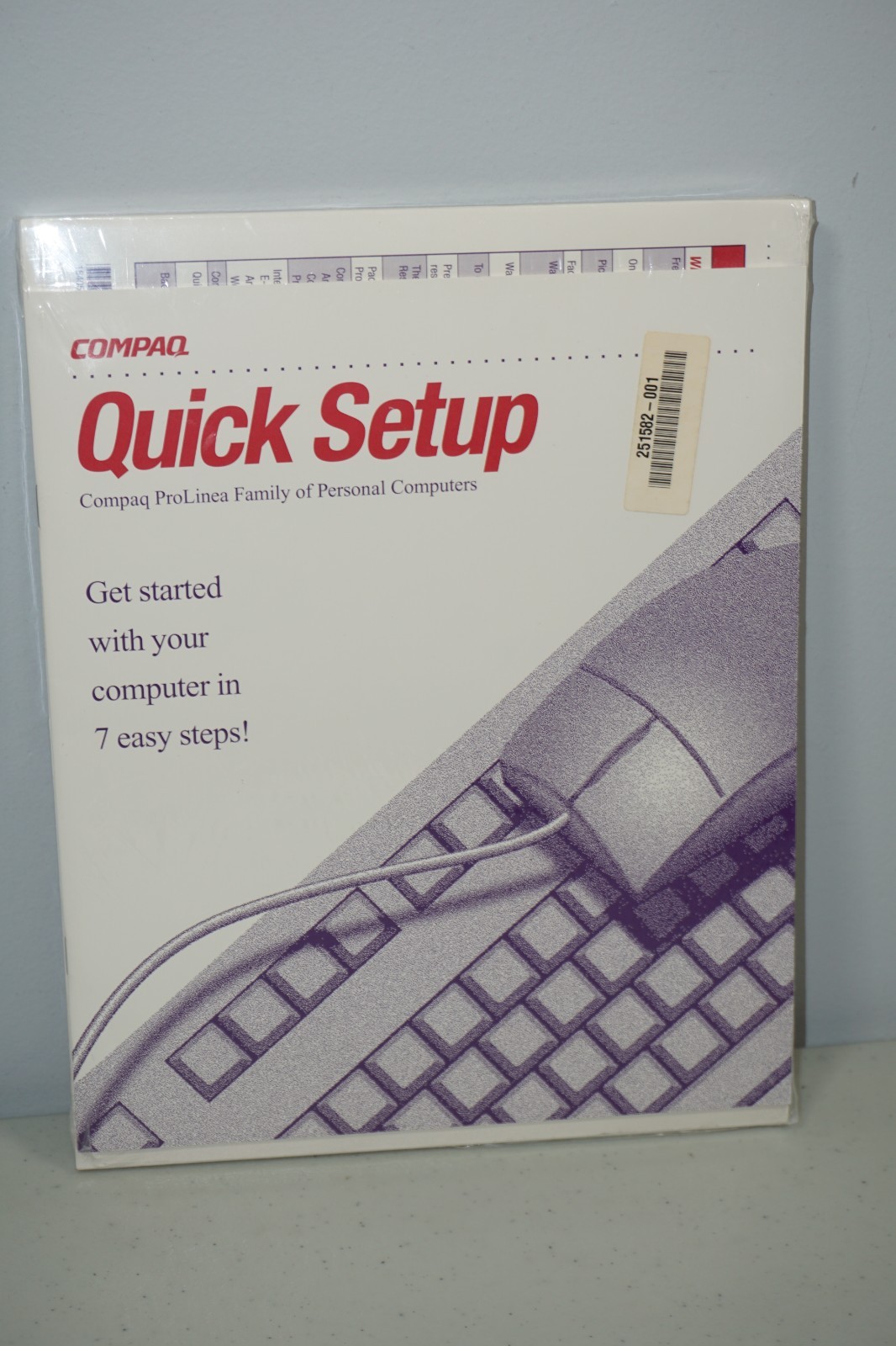 Sealed Compaq OEM Windows 95 & ProLinea PC Manual Quick Setup Book Vintage