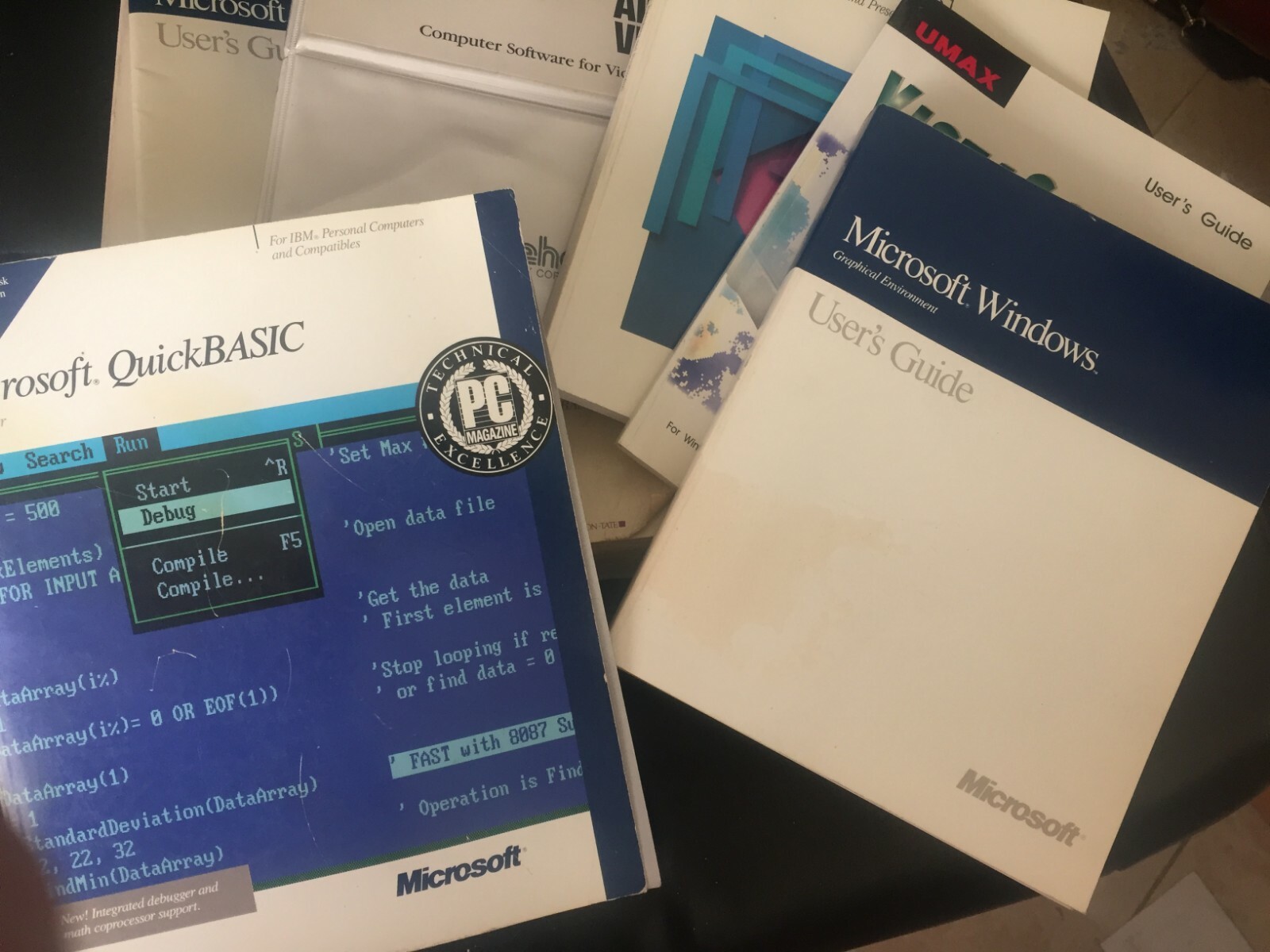 Computer manuals vintage Lotus, Windows, FileMaker, programming, etc