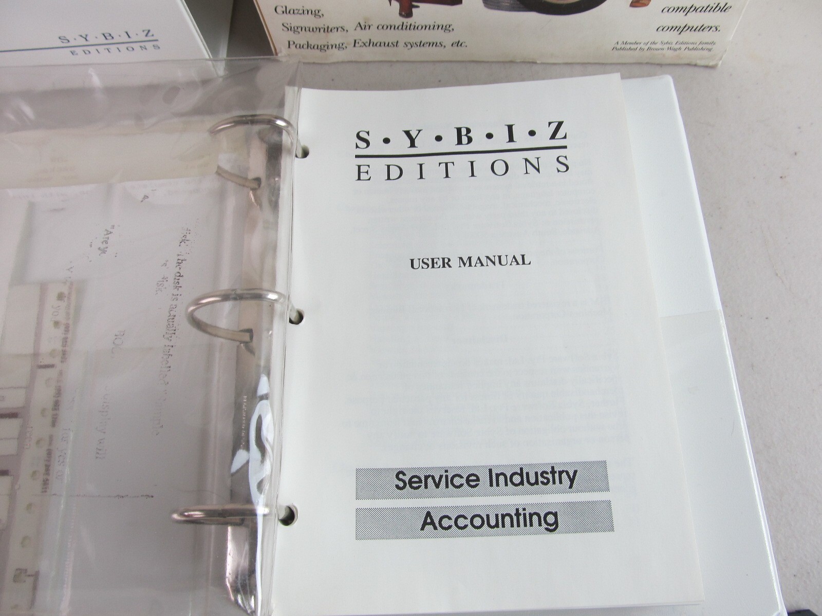 SYBIZ Editions Service Industry Accounting Software 1988 VIntage PC Floppy Disk