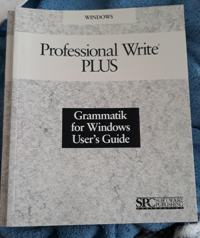 VINTAGE SOFTWARE: SPC Windows Professional Write Plus Word Processor. 3.5 DD Dis