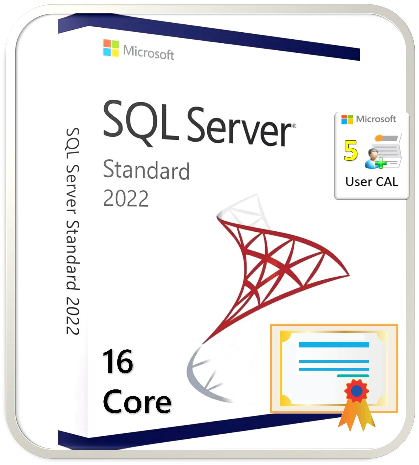 Microsoft SQL Server 2022 Standard Edition, 16 Core License