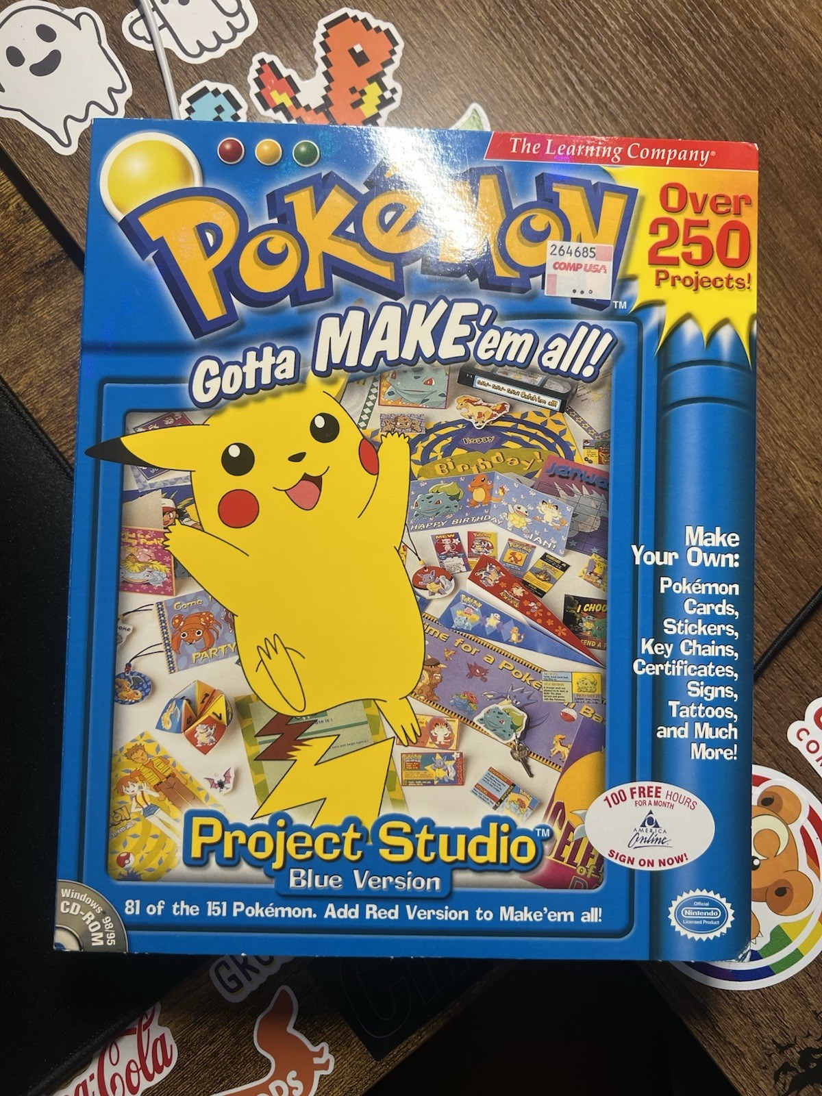 Pokemon Gotta Make’em All Project Studio Blue Version Windows In Box Unopened