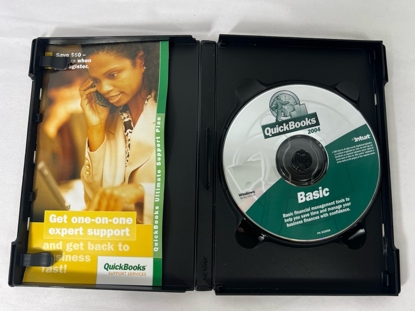 Quickbooks Basic 2004 Financial Software For Small Business w Product Serial Key