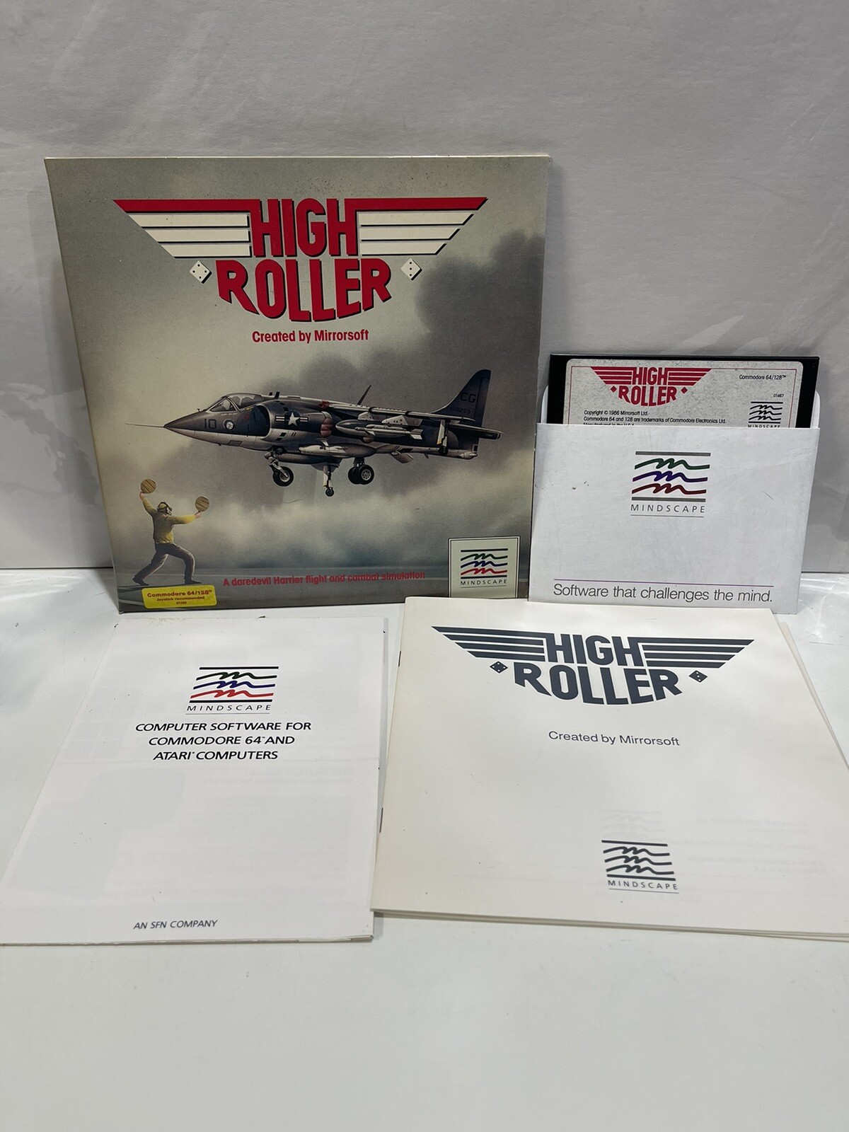 High Roller Commodore 64 C64 Game with cardboard case and manual