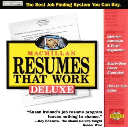Resumes That Work Deluxe PC CD interview simulation salary negotiation career
